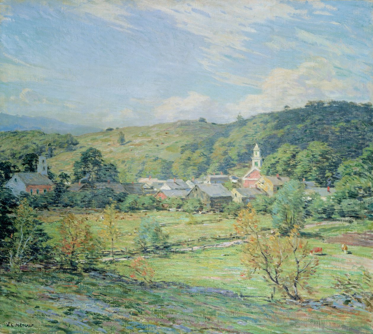 září ráno, Plainfield, New Hampshire od Willard Leroy Metcalf