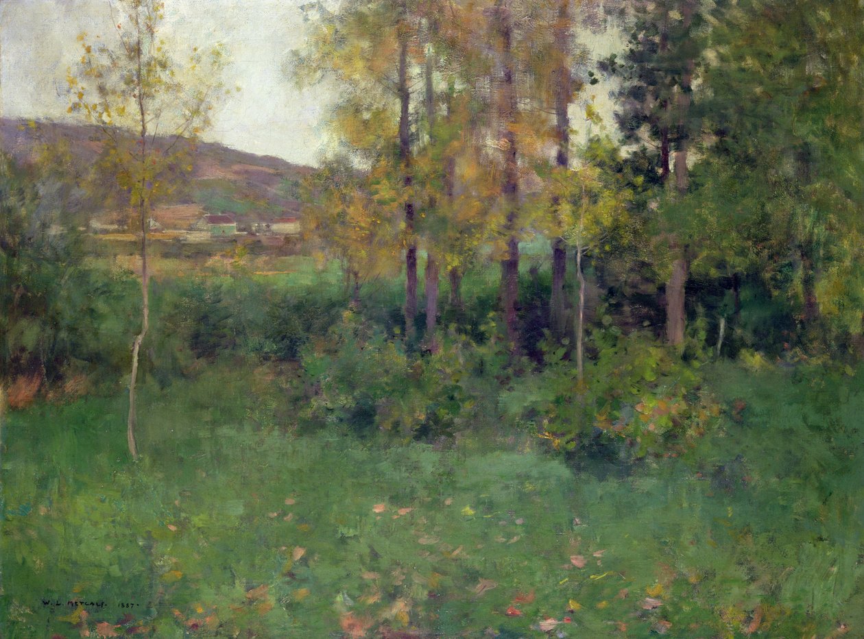 Jarní krajina, Giverny od Willard Leroy Metcalf