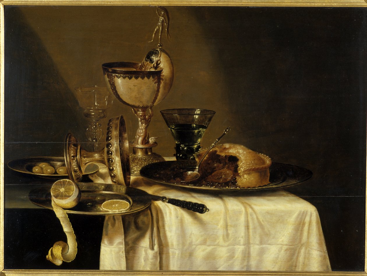 Zátiší s pohárem Nautilus, 1642 od Willem Claesz. Heda