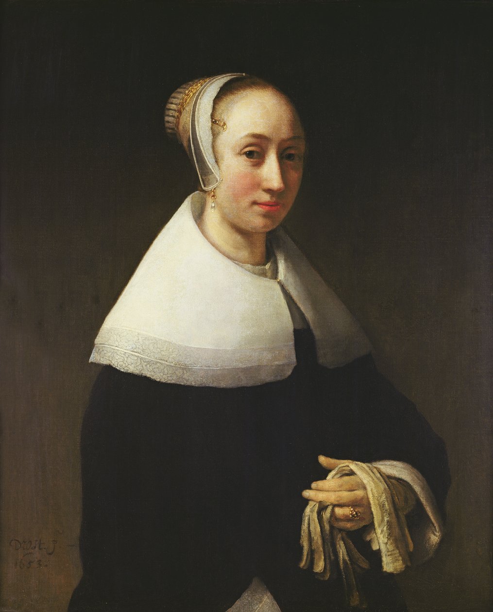 Portrét dámy, 1653 od Willem Drost