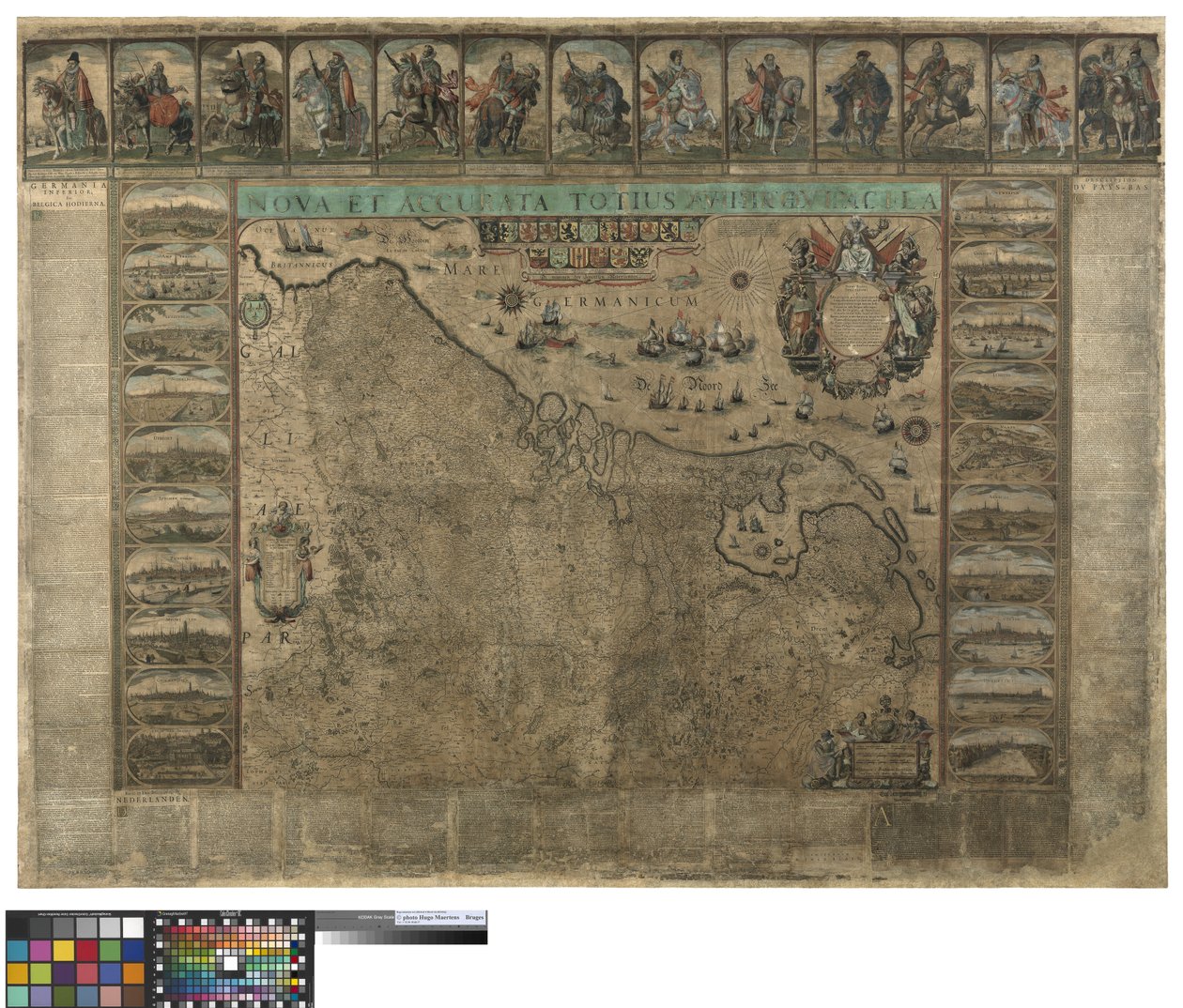 Nástěnná mapa Nizozemska, Willem Blaeu od Willem Janszoon Blaeu
