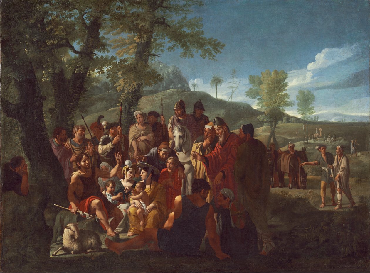 Kázání svatého Jana Křtitele, kolem roku 1665 od Willem Reuter