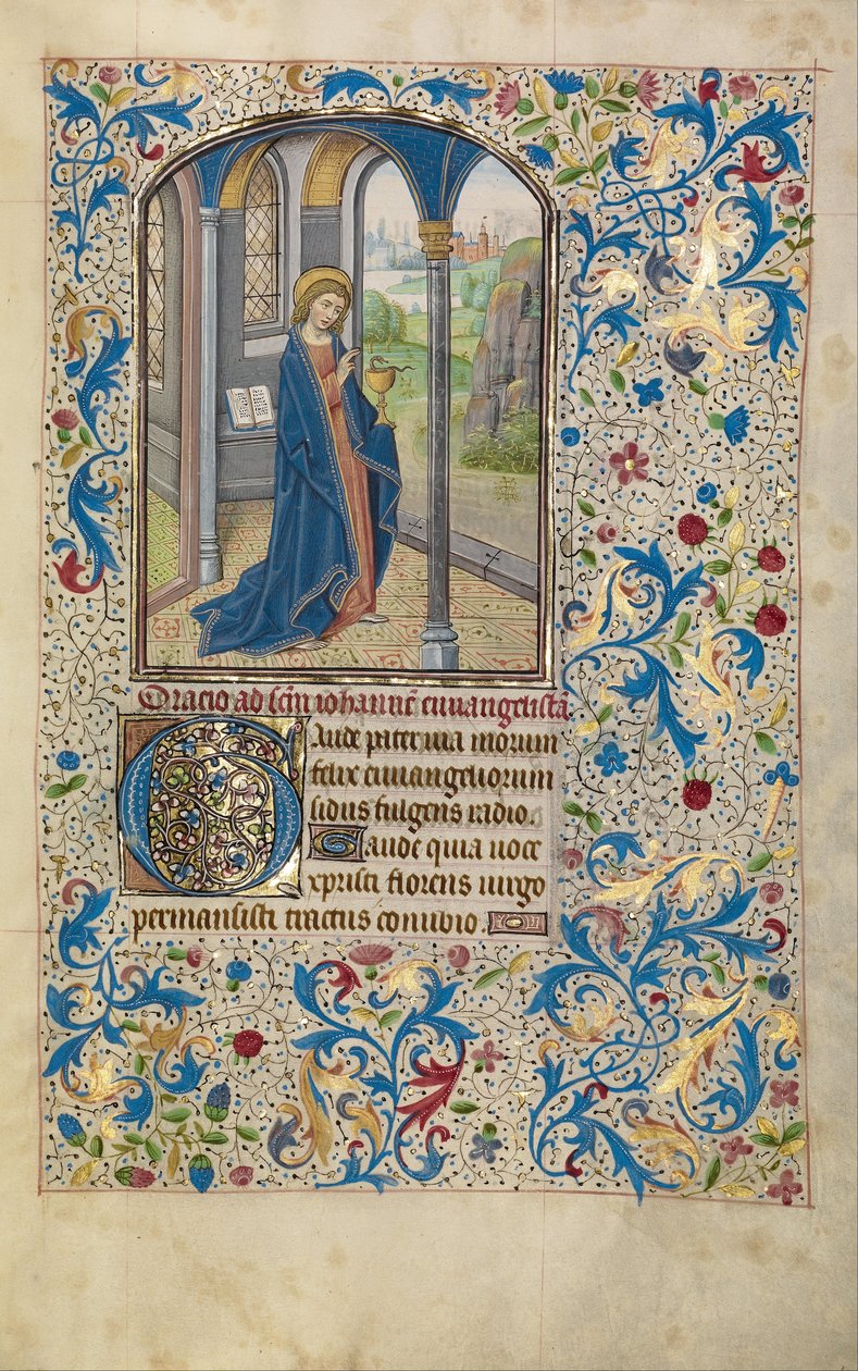 Svatý Jan evangelista od Willem Vrelant