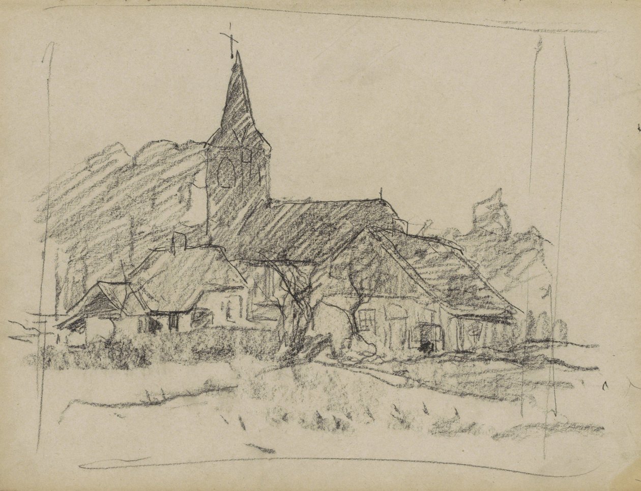 Pohled na Diepenheim s kostelem svatého Jana od Willem Arnoldus Witsen