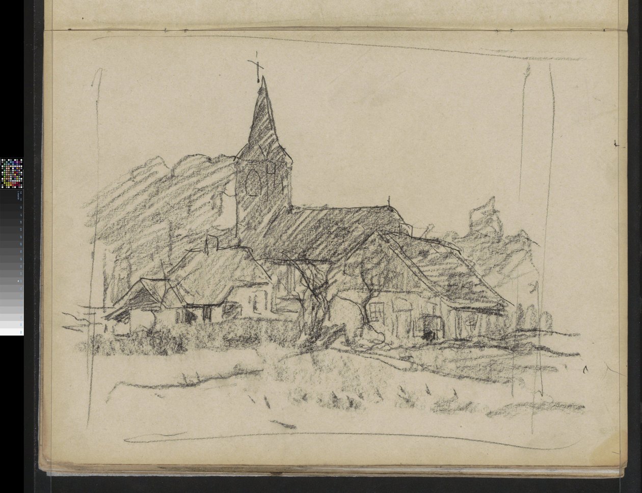 Pohled na Diepenheim s Johanneskerkem, Willem Witsen od Willem Arnoldus Witsen