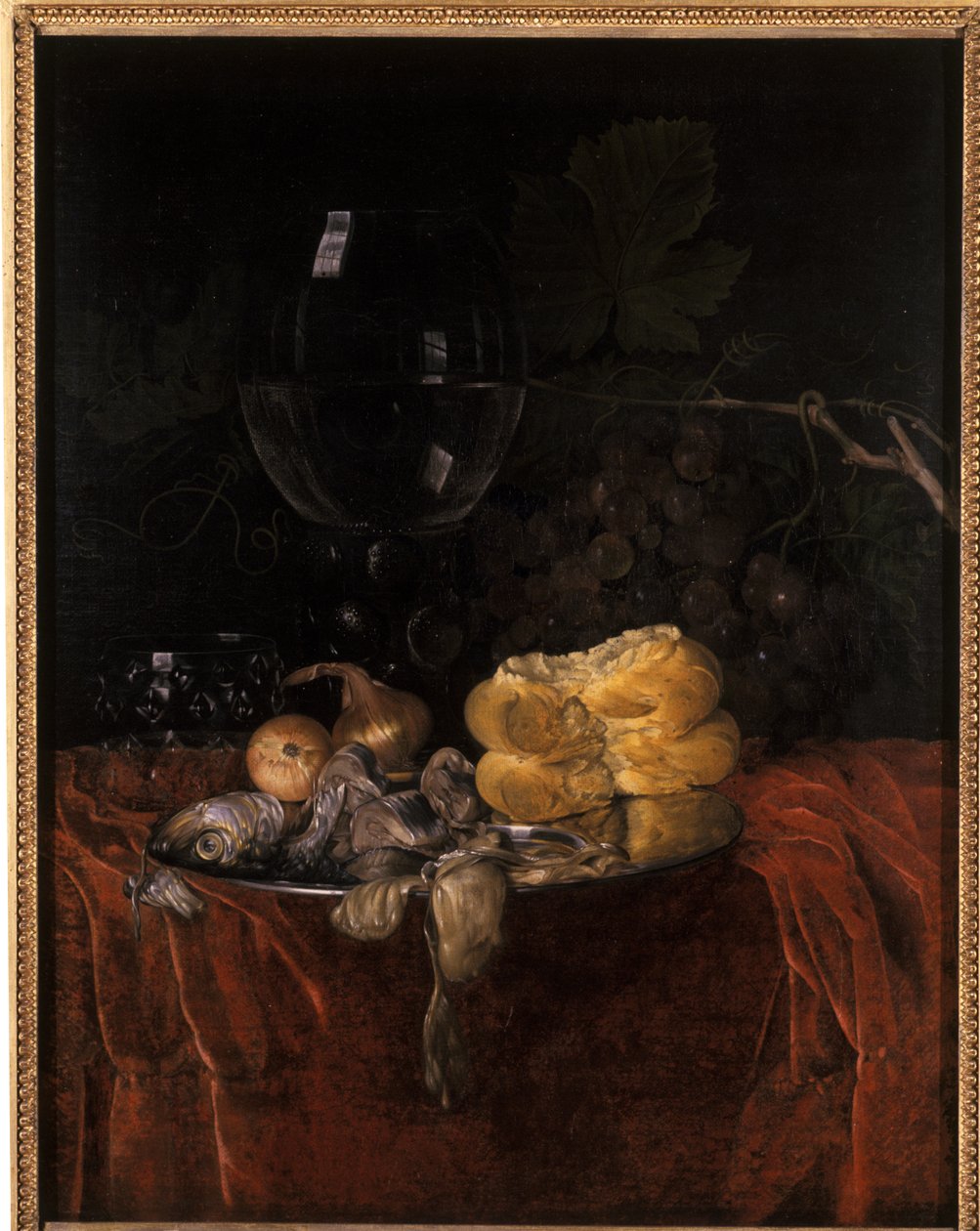 Zátiší s sledě od Willem van Aelst