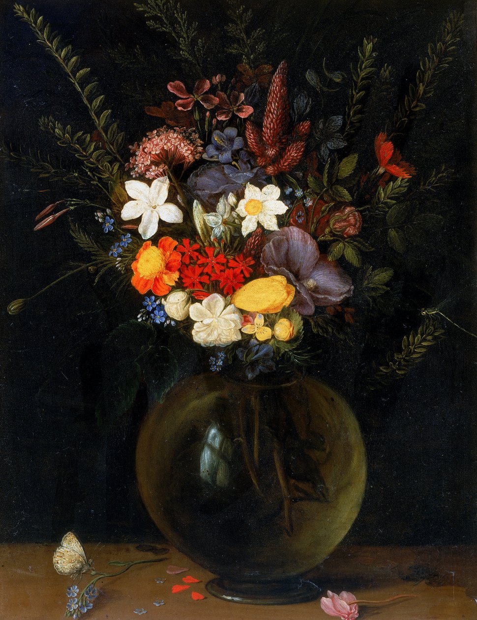 Váza s květinami od Willem van Aelst