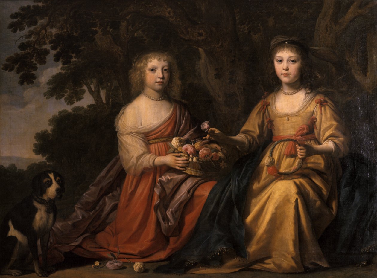 Maria Magdalena a Charlotta Elisabetha, princezny z Nassau od Willem van Honthorst