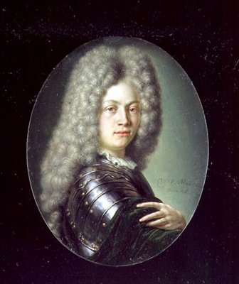 Portrét Jamese Butlera, druhého vévody z Ormonde, 1705 (olej na stříbře) od Willem Van Mieris