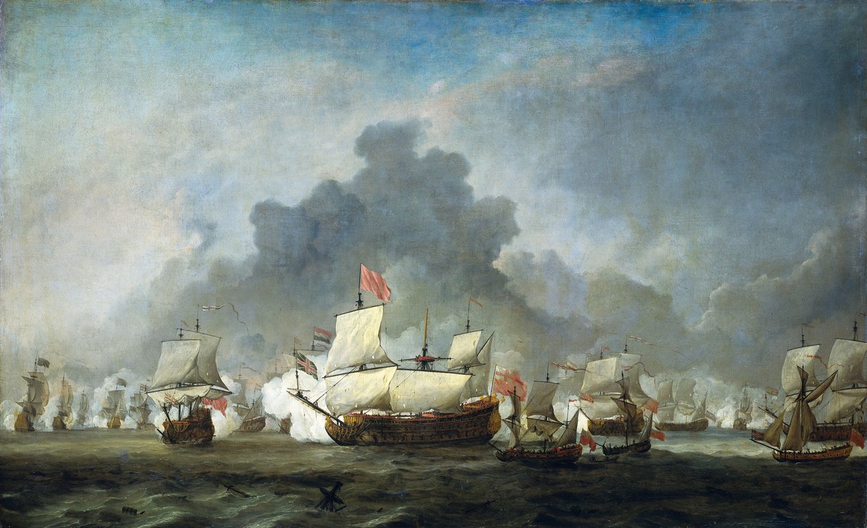 Potyčka Michiela Adriaensze de Ruytera proti vévodovi z Yorku od Willem van de Velde