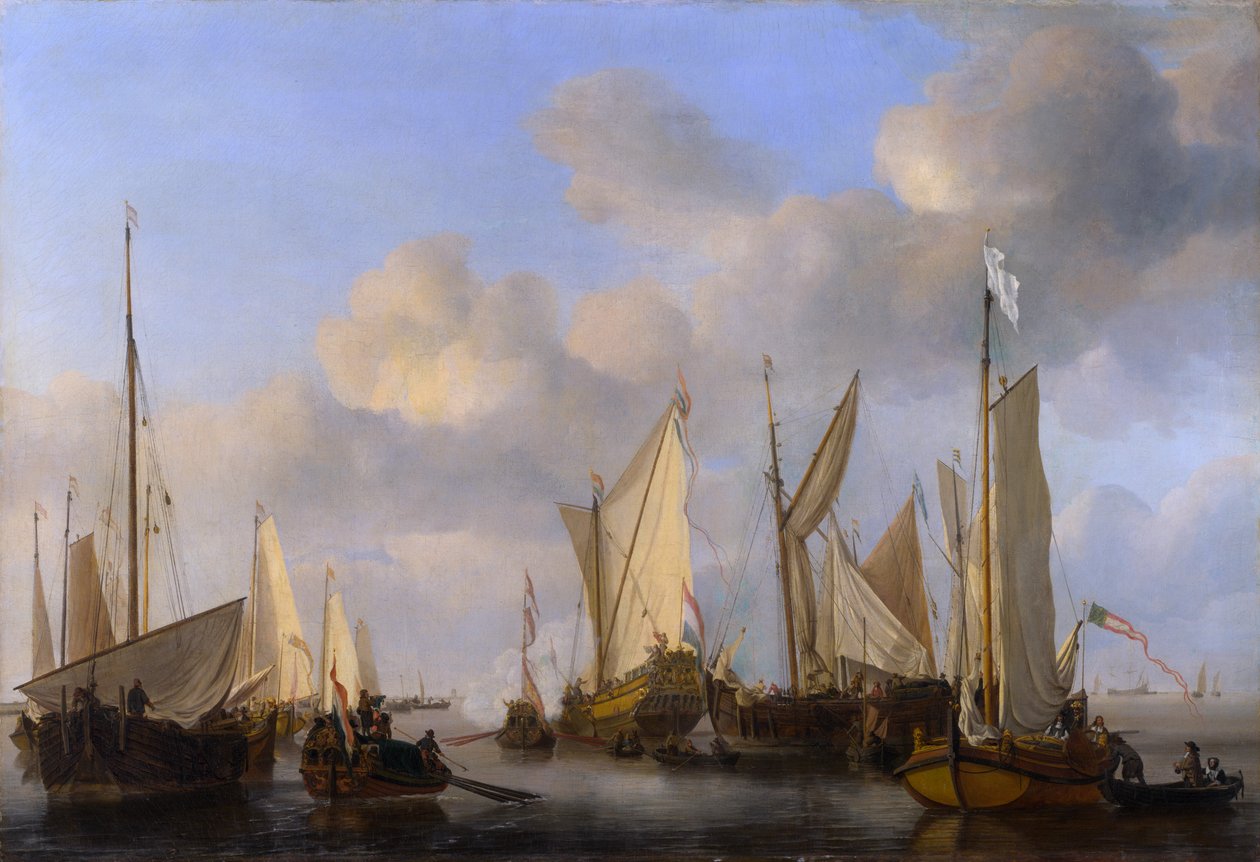 Pozdravuje holandská jachta od Willem van de Velde the Younger
