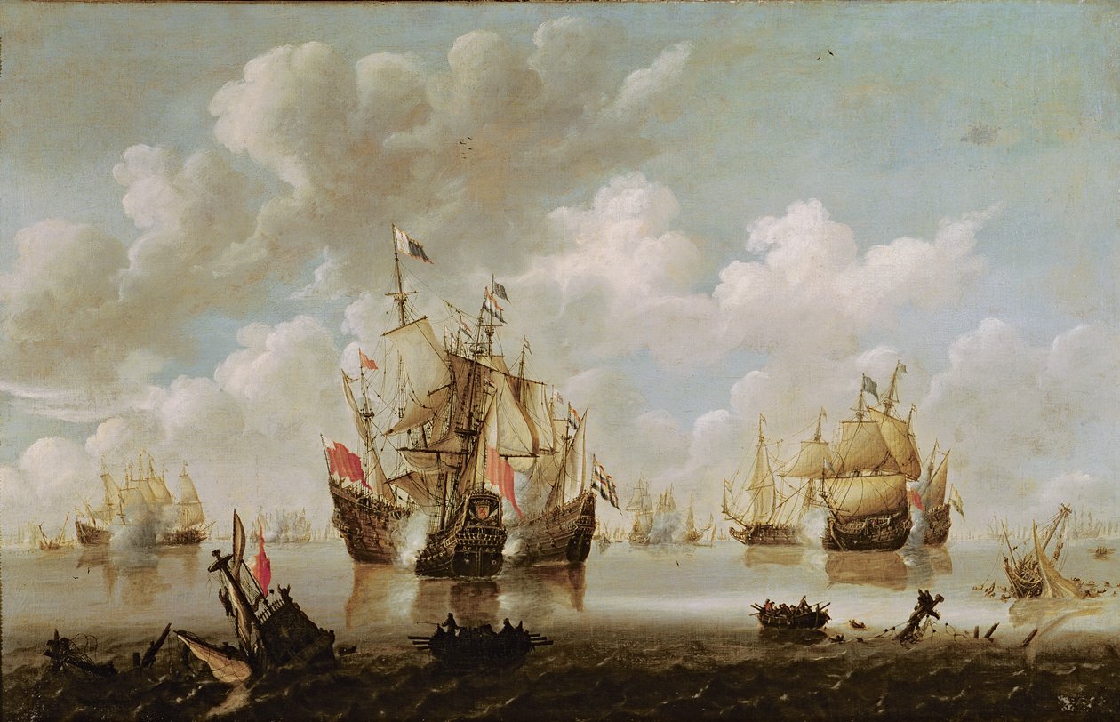 Námořní bitva od Willem van de Velde the Younger