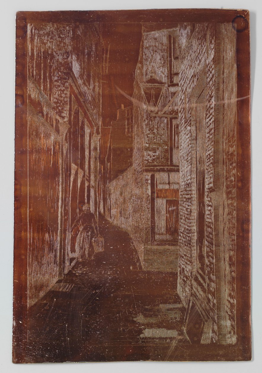 Stará ulice v Rijswijku nebo Scheveningenu od Willem Adrianus Grondhout (signed by artist)