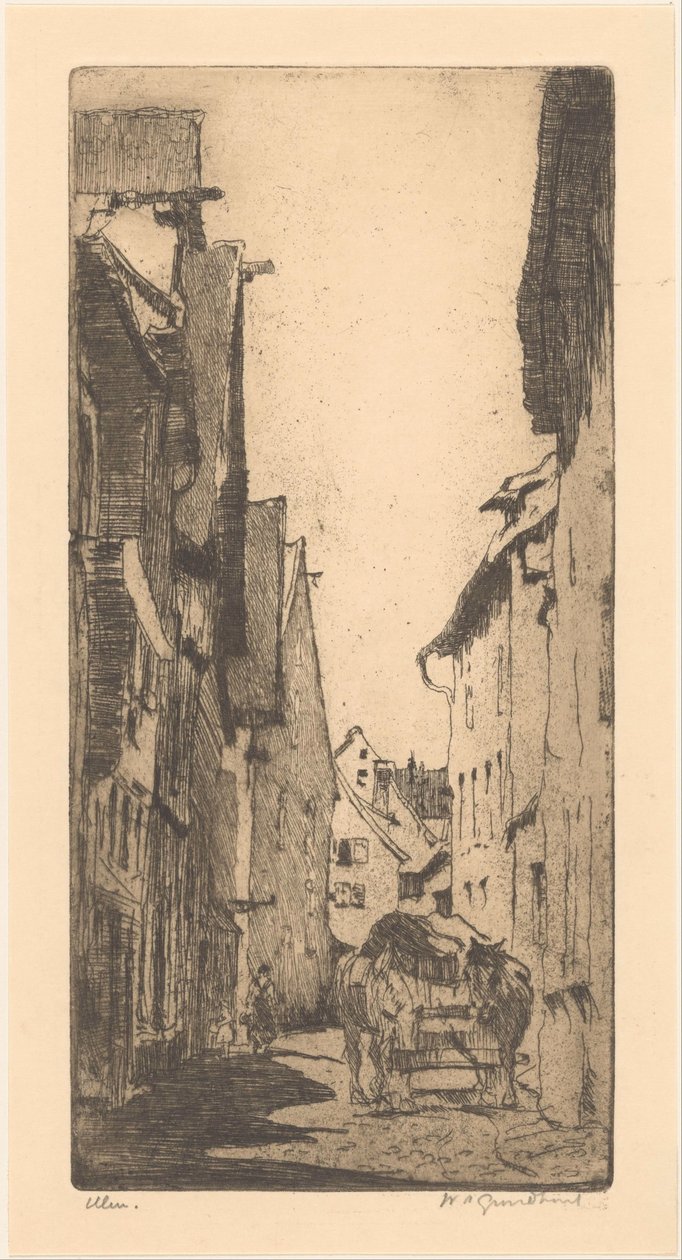 Ulm (původní název na objektu) od Willem Adrianus Grondhout (signed by artist)