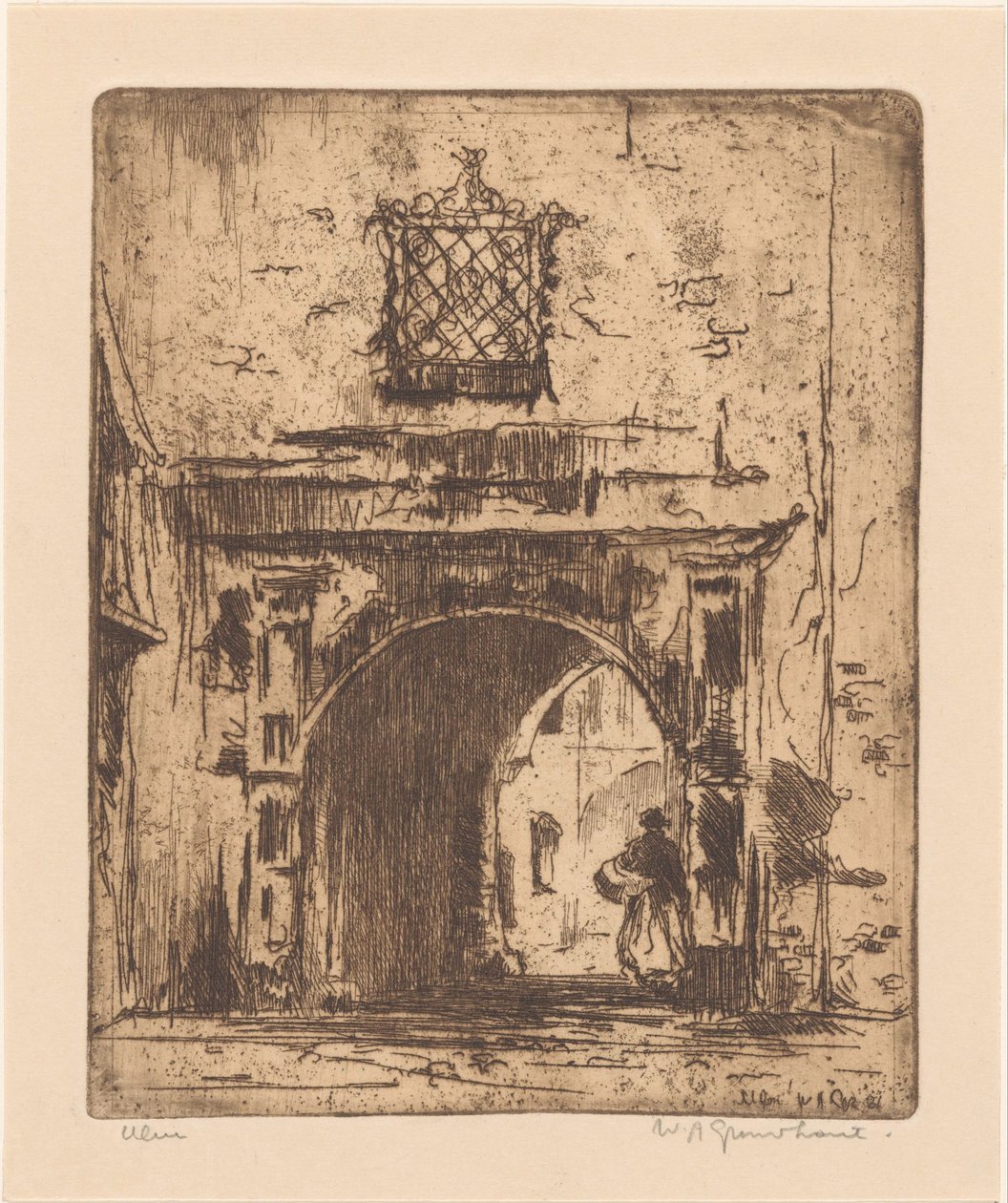 Ulm (původní název na objektu) od Willem Adrianus Grondhout (signed by artist)