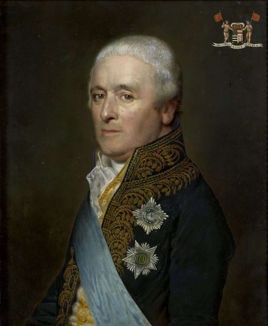 Adriaen Pieter Twent (1745-1816), hrabě z Rosenburgu, ministr vnitrozemských vod, ministr vnitra a komorník krále Ludvíka Napoleona od Willem Bartel van der Kooi
