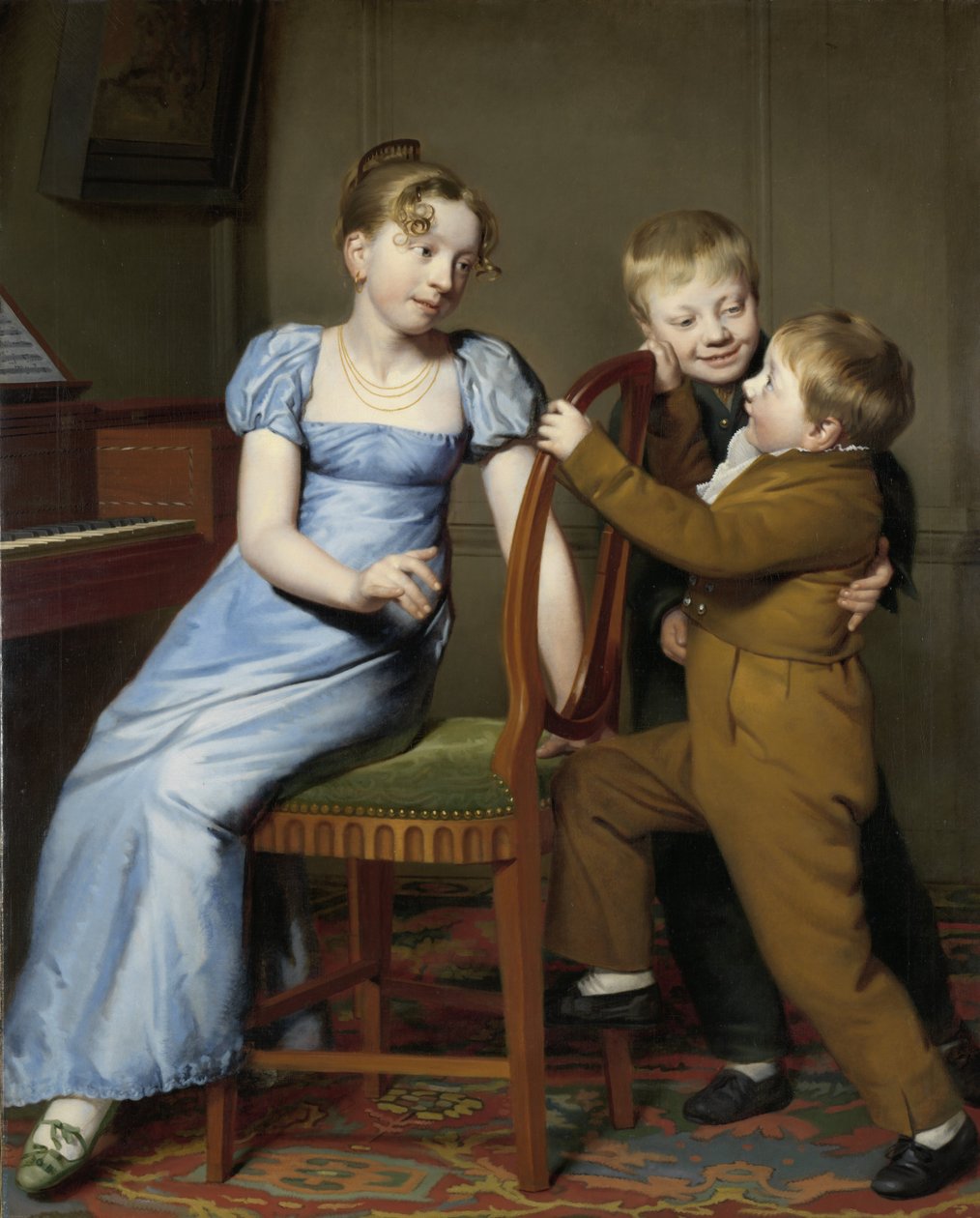 Klavírní praxe přerušena, 1813 od Willem Bartel van der Kooi  