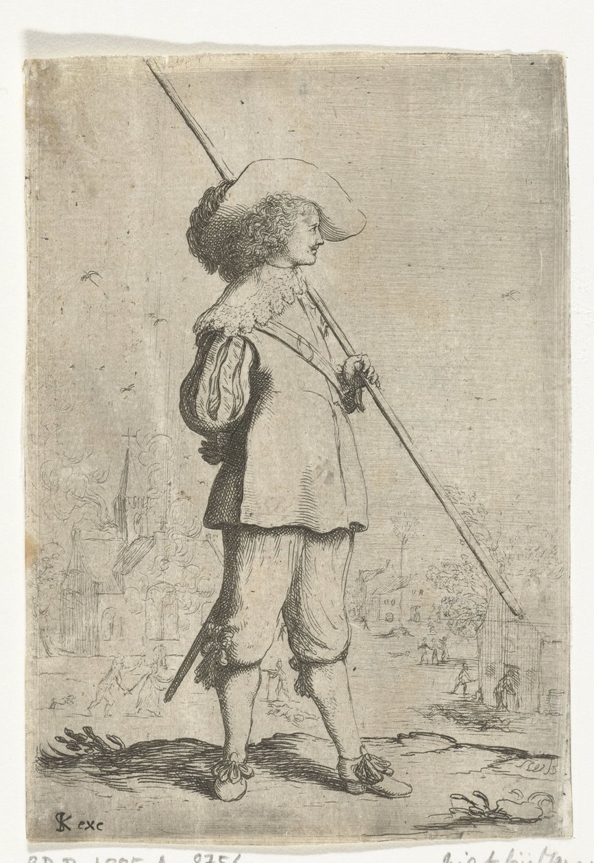stojící voják od Willem Basse (attributed to)