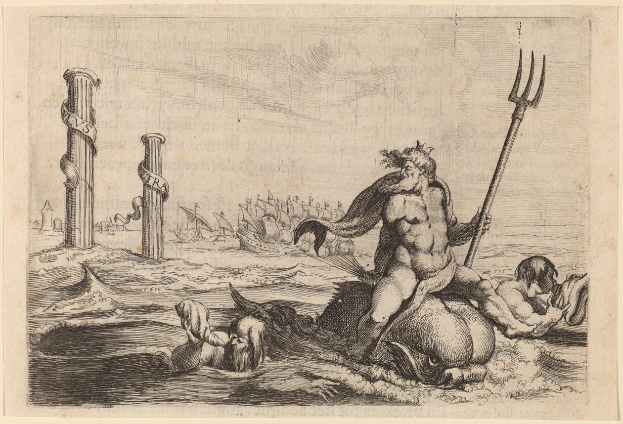 Neptun a Herkulovy sloupy od Willem Basse