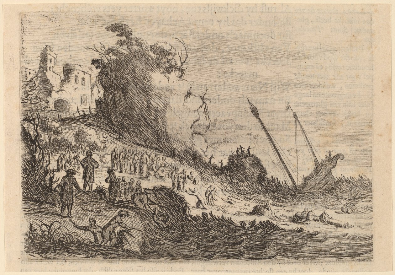 Saint Paul ztroskotal na ostrově Malta od Willem Basse