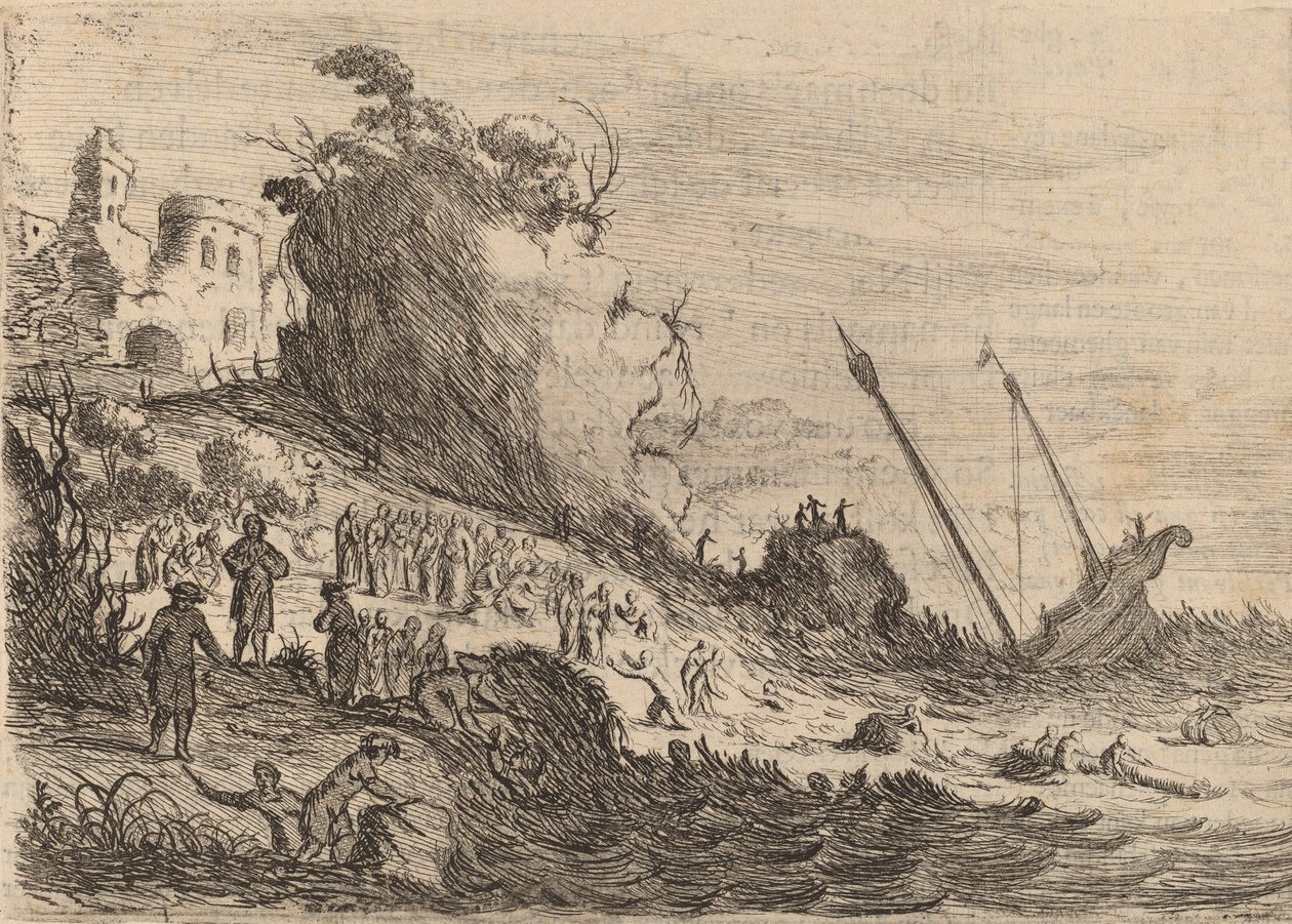Saint Paul ztroskotal na ostrově Malta, 1634. od Willem Basse