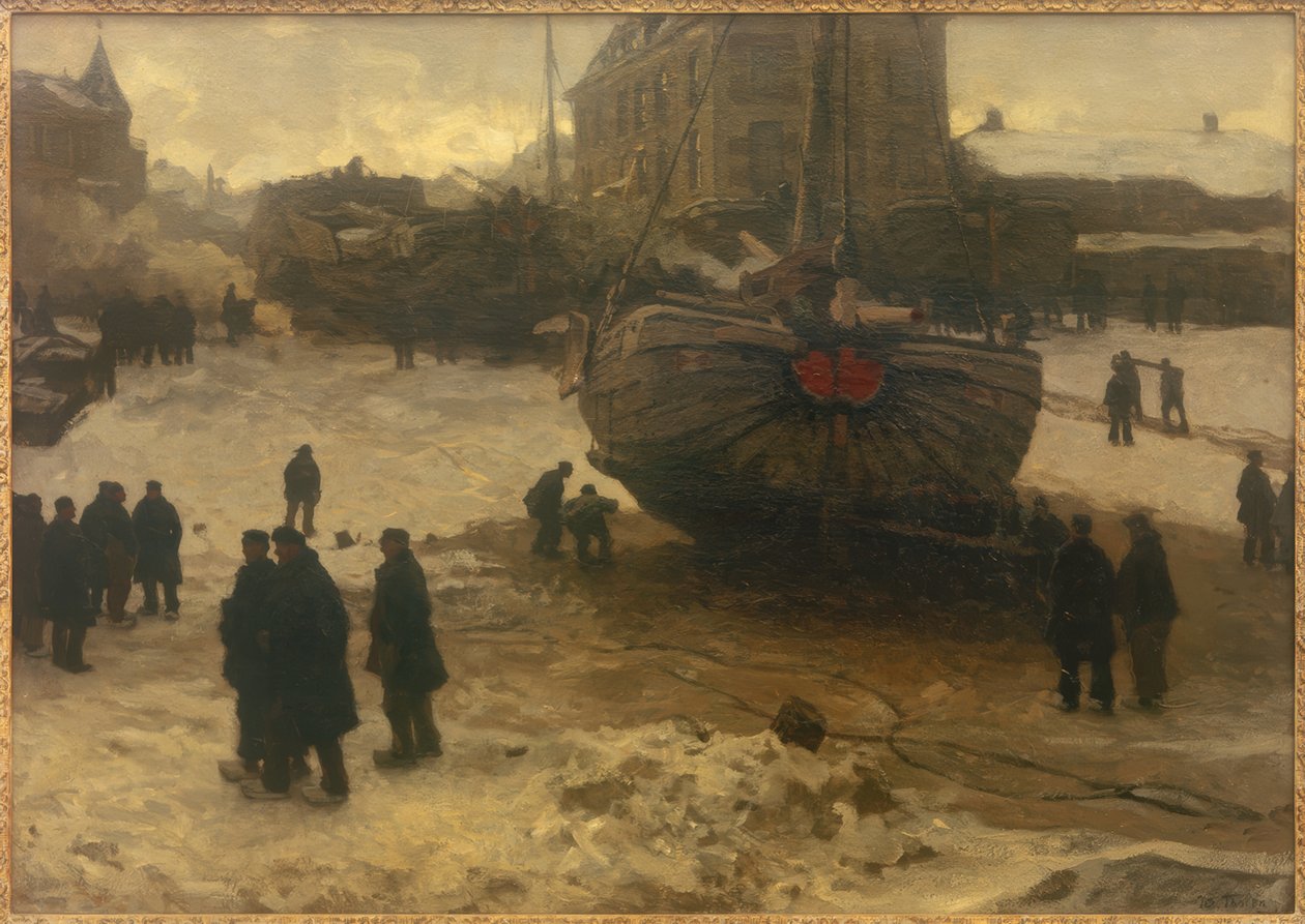 Fischerboote v Scheveningenu od Willem Bastiaan Tholen