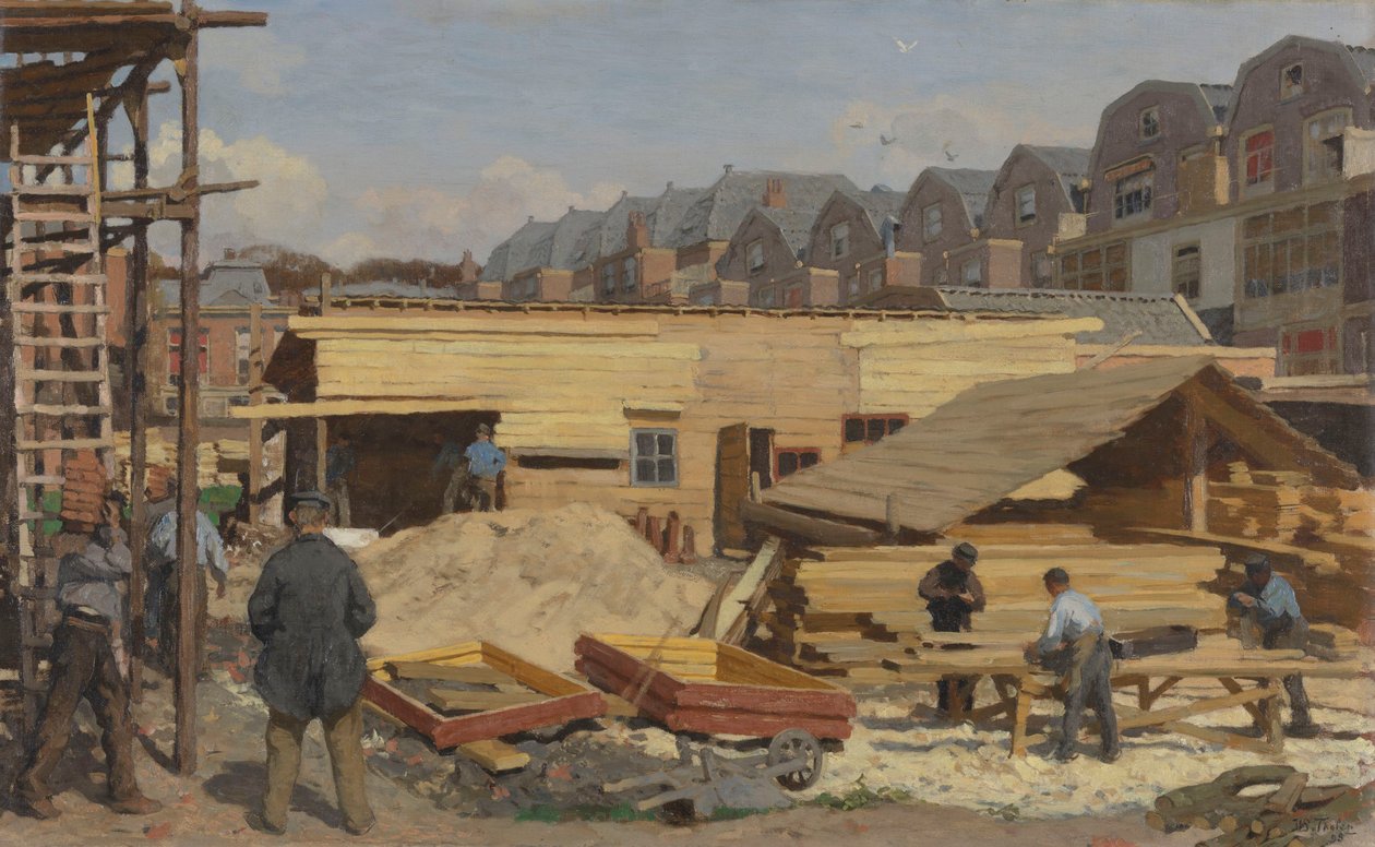 Domy ve výstavbě, 1895. od Willem Bastiaan Tholen