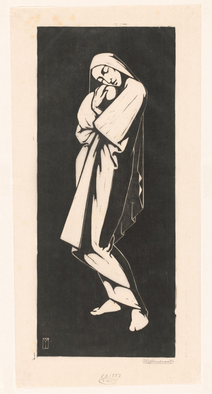 Žena s dítětem od Willem Bernardus IJzerdraat (signed by artist)