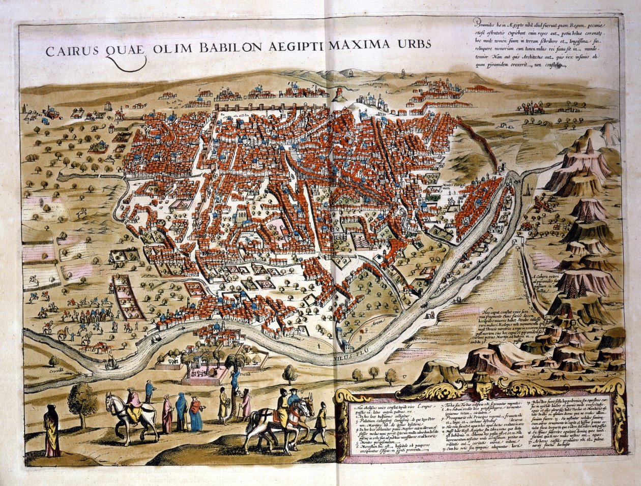 Káhira. Atlas Wilhelma Blaeua, Amsterdam 1630. od Willem Blaeu