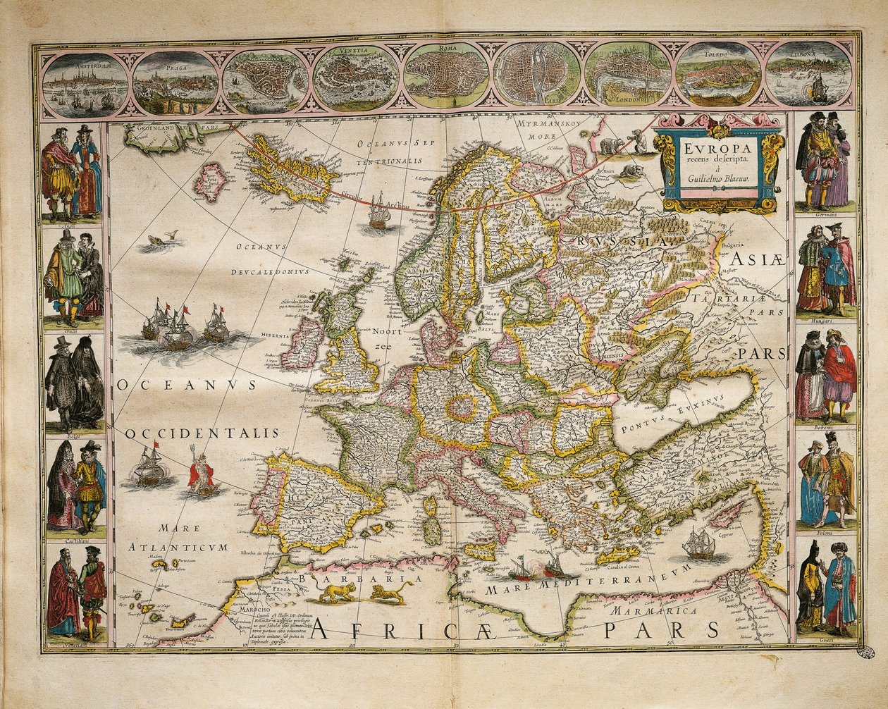 Z Theatrum Orbis Terrarum Willema Bleaua, Amsterdam od Willem Blaeu
