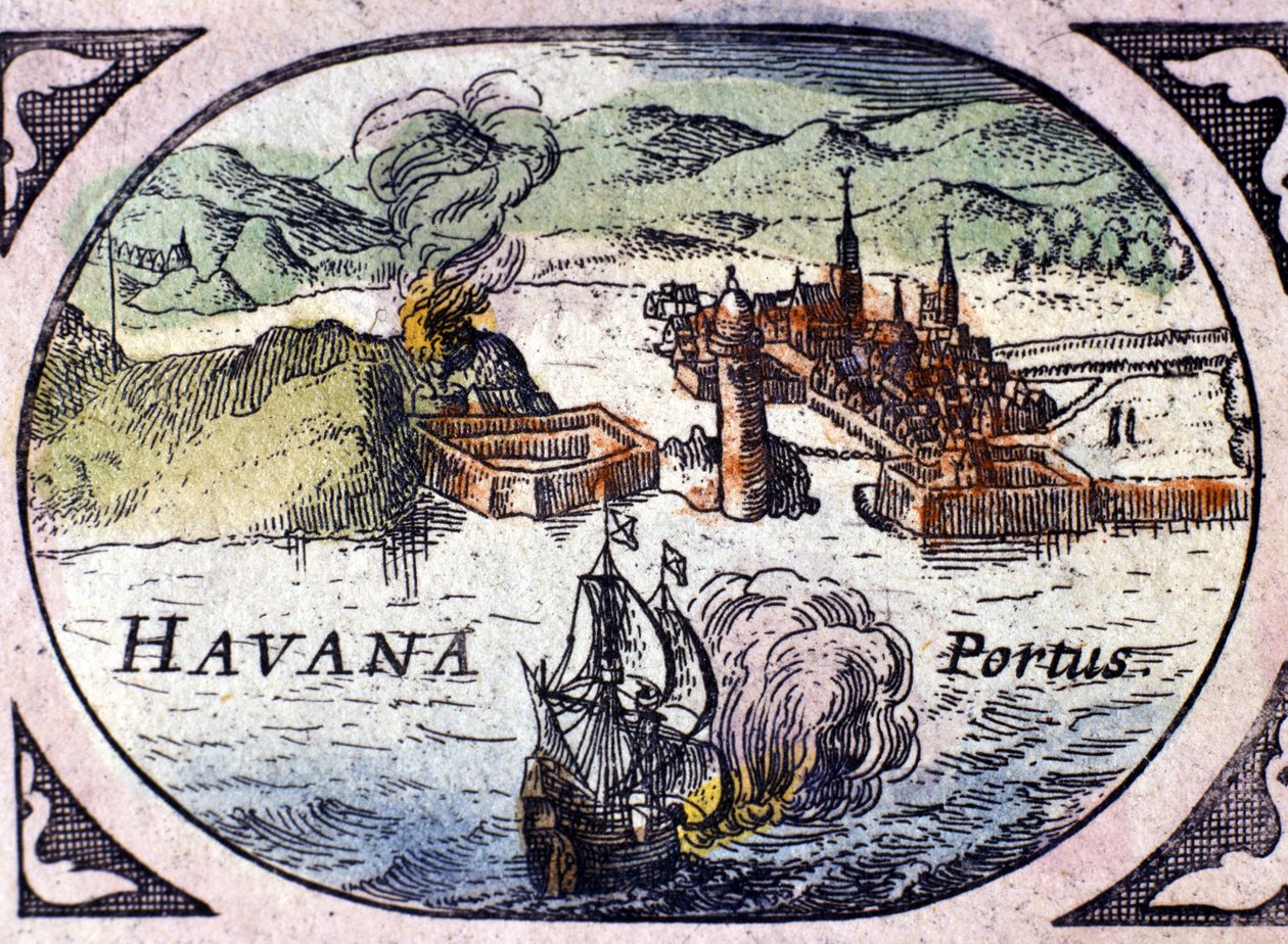 Havana, na základě Atlasu Williama Blaeua od Willem Blaeu