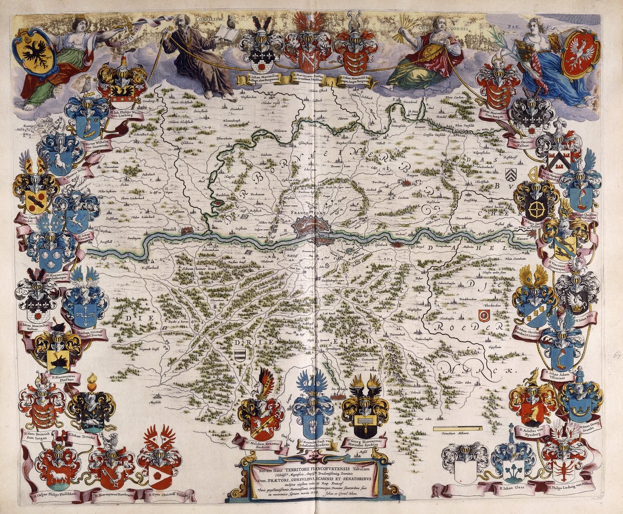 Mapa Německa, c.1644-1645 od Willem Blaeu