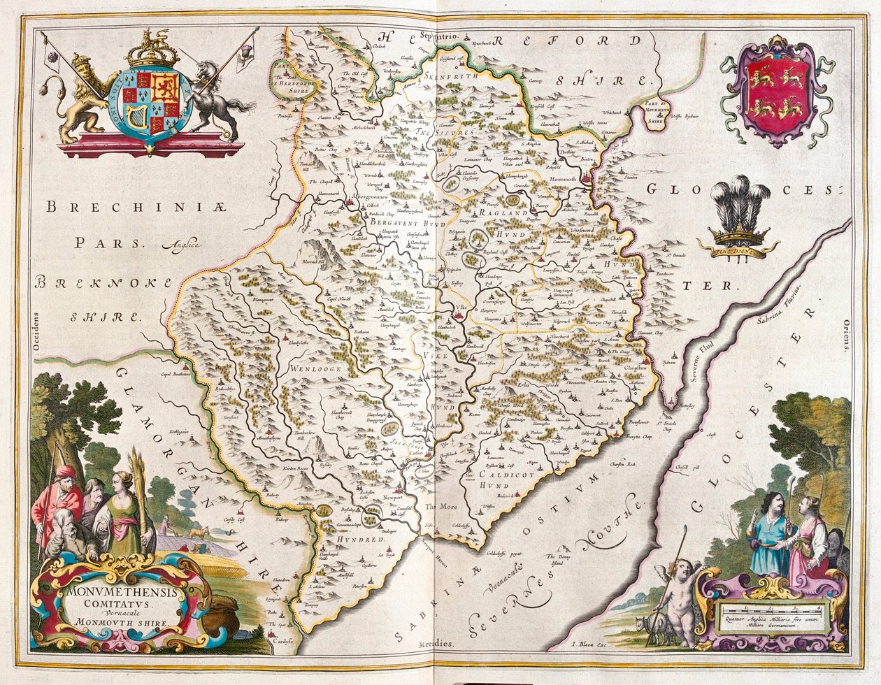 Monmouth shire (england and wales), in 