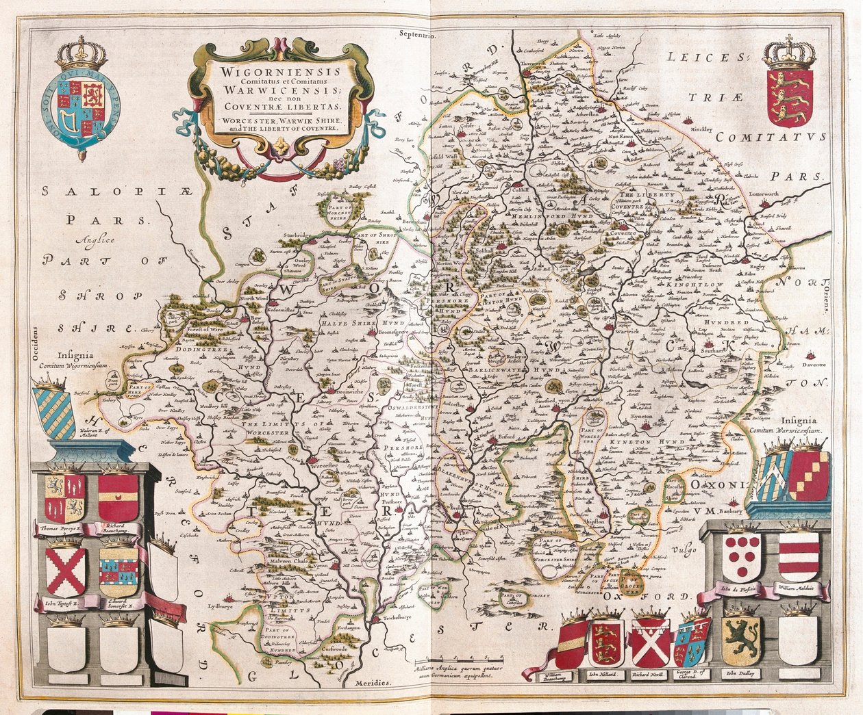 Worcestershire, warwikshire, in 