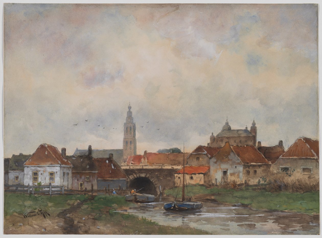 Horní zdymadlo u Steenbergenu, 19. století. od Willem C Rik