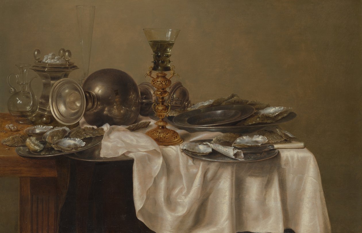 Snídaňové zátiší od Willem Claesz. Heda