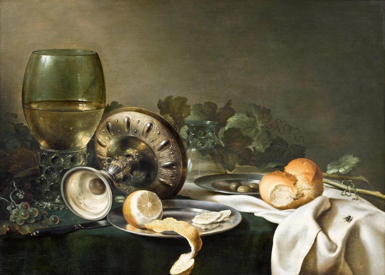 Still-Life, c.1630 (olej na panelu) od Willem Claesz. Heda