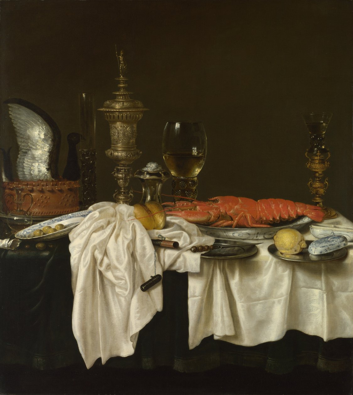 Zátiší s humrem, c. 1650-1660 od Willem Claesz. Heda