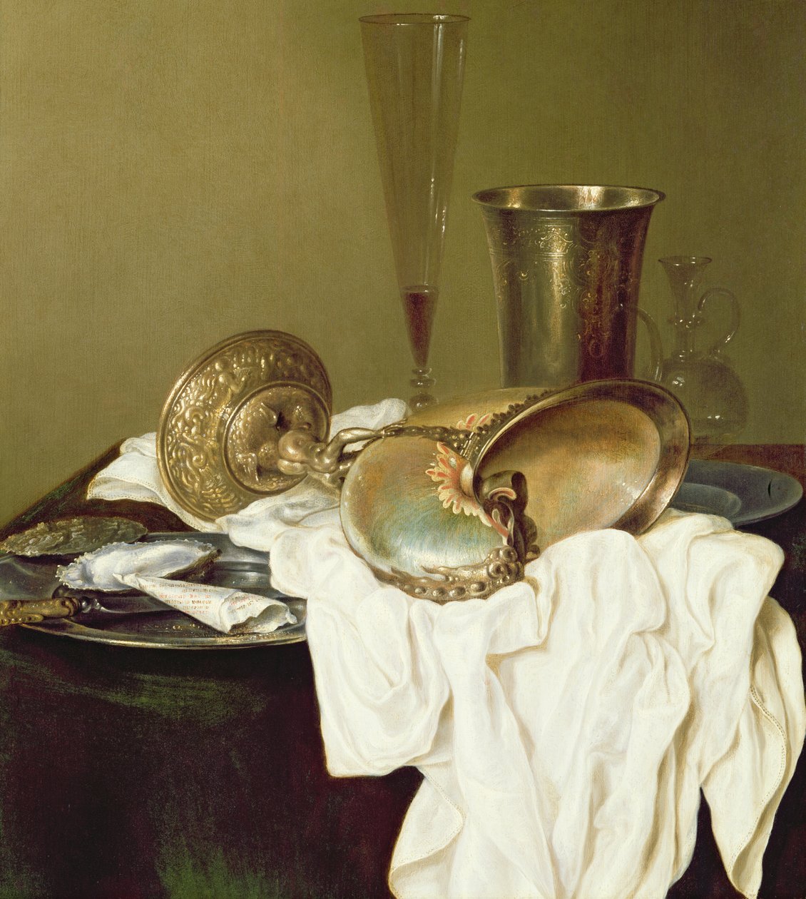 Zátiší s pohárem Nautilus od Willem Claesz. Heda