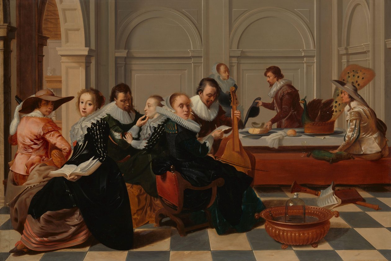 Hudební setkání od Willem Cornelisz Duyster (copy after)