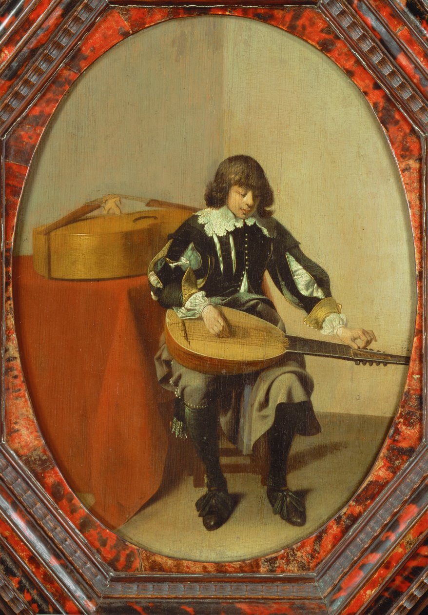 Mladý hudebník ... (malba na plátně) od Willem Cornelisz Duyster