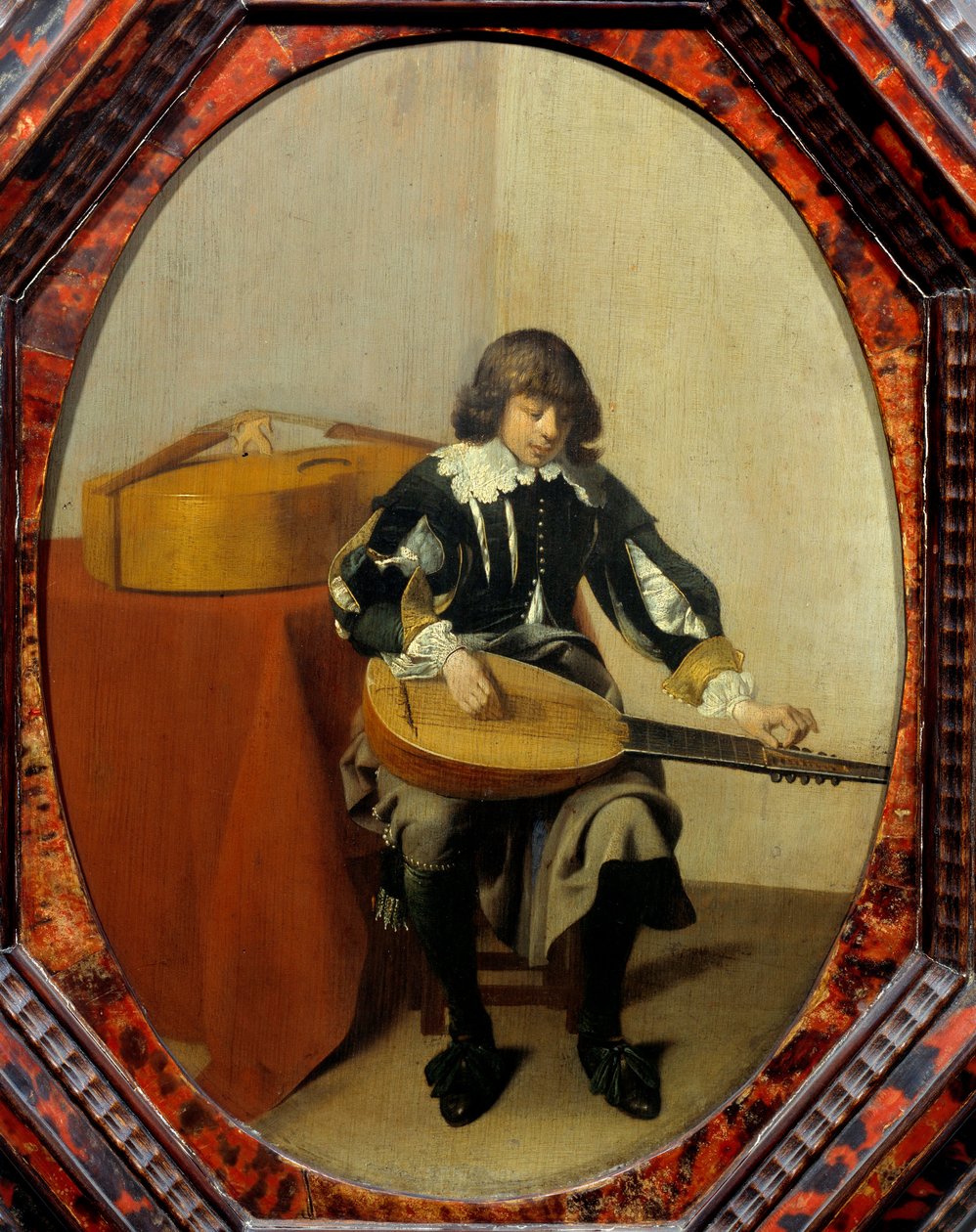 Mladý hudebník. Obraz Willem Cornelisz Duyster (1600-1635) Ec. Hol. od Willem Cornelisz Duyster