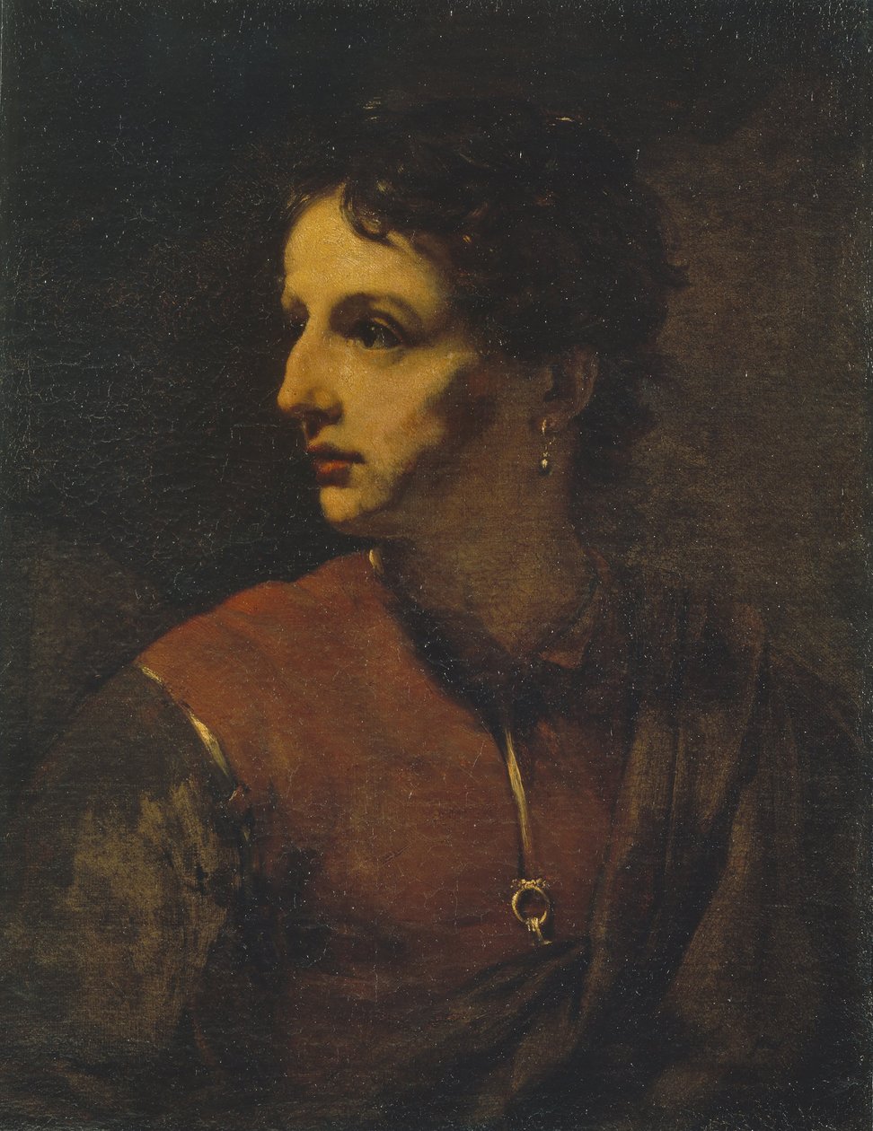 Portrét mladého muže s náušnicí, 1655. od Willem Drost