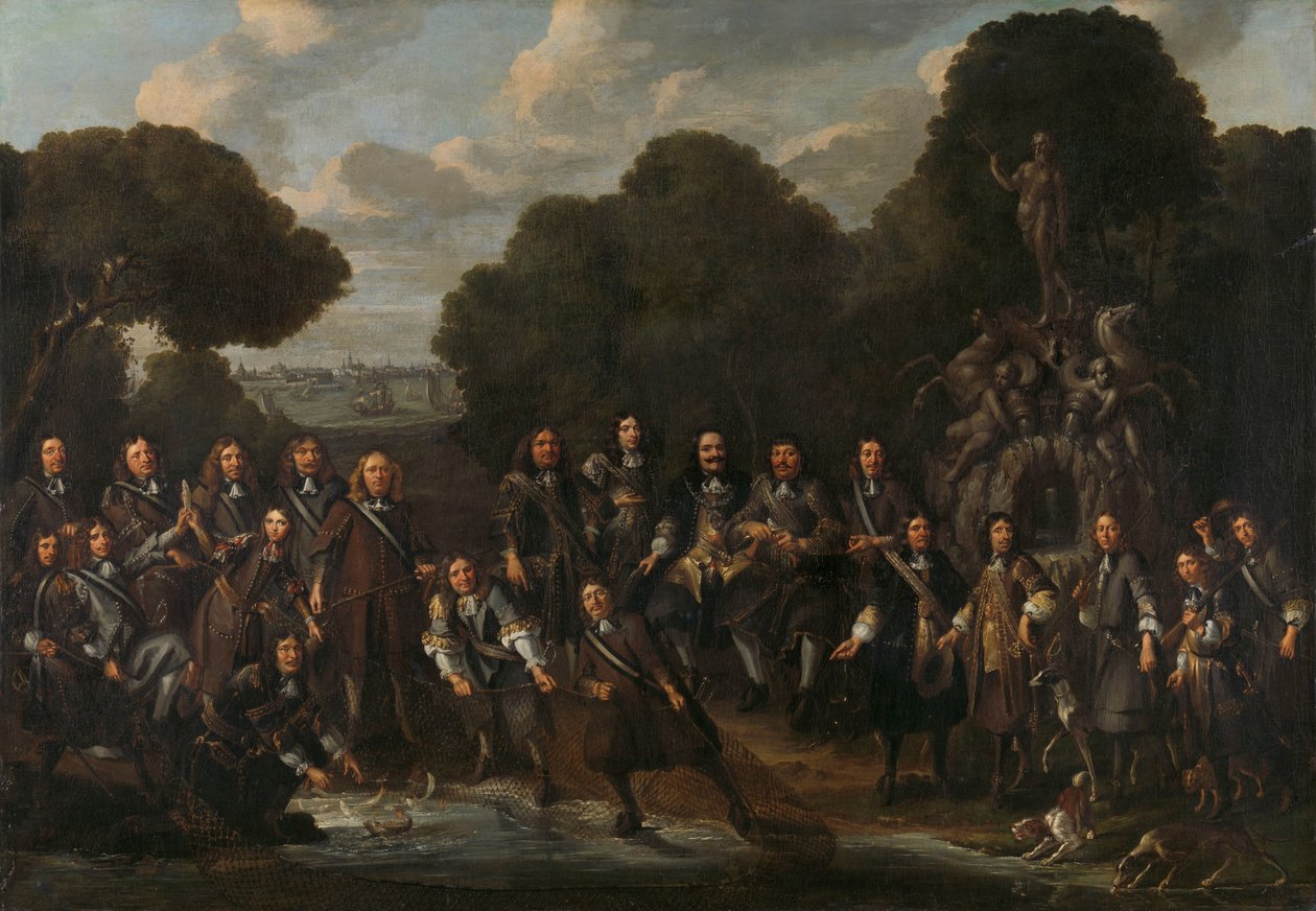 Alegorie o rozkvětu holandského rybolovu po druhé anglo-nizozemské válce (1665-67) od Willem Eversdijck (attributed to)