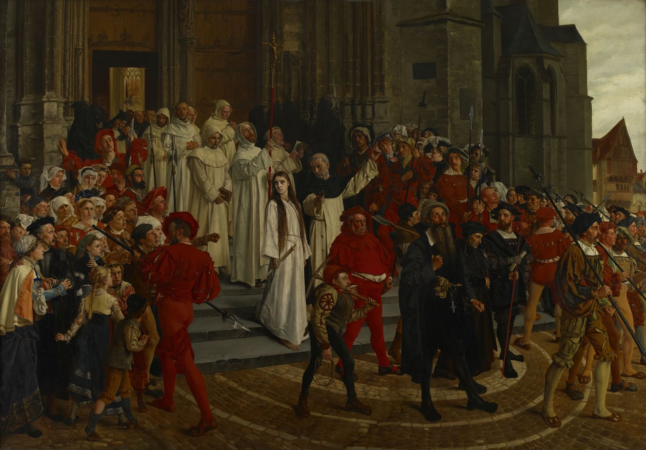 Mučedník 16. století - Johanna Van Santhoven, 1883. od Willem Geets