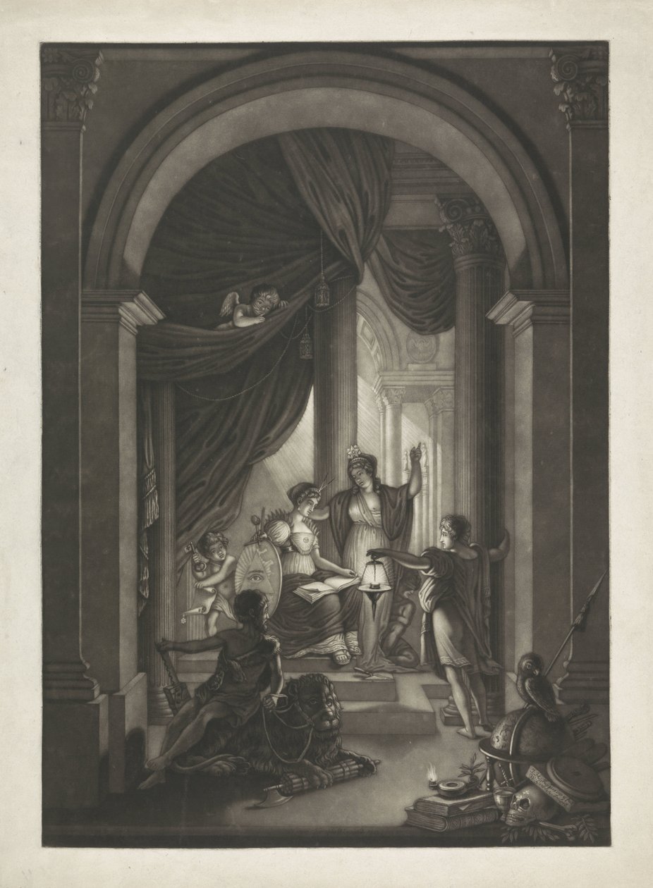Alegorie svobodného zednářství, asi 1810-1840 od Willem Grebner