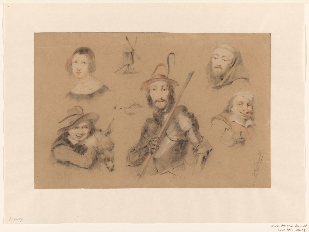 Figurky od Dona Quijota od Willem Hendrik Schmidt