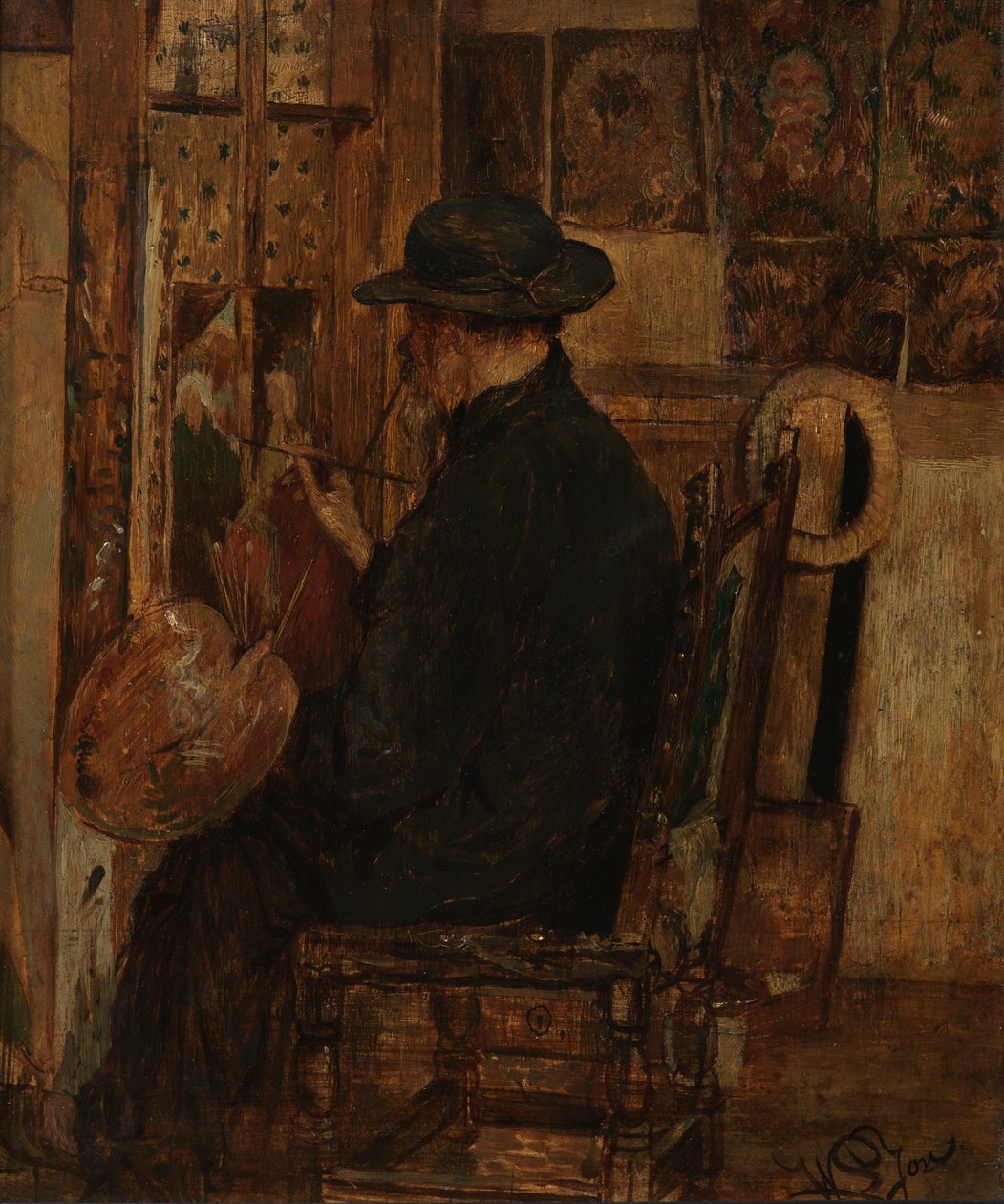 Ateliér Willema Linniga I., otce malíře od Willem II Linnig