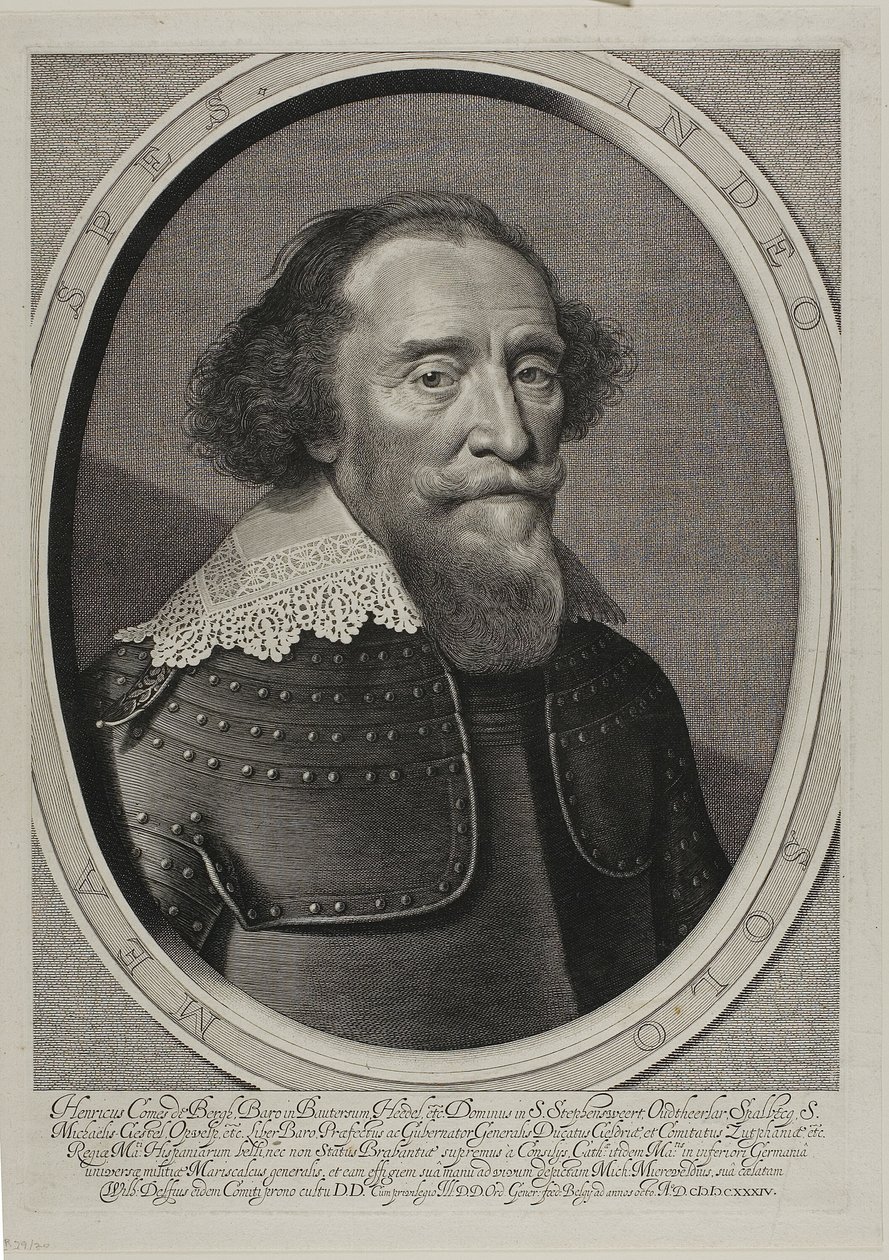 Hendrik hrabě van de Bergh od Willem Jacobsz. Delff