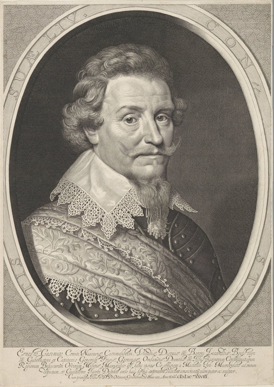 Portrét Ernsta Kazimíra, hraběte z Nassau-Dietz od Willem Jacobsz Delff